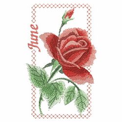 Watercolor Flowers Of The Month 06(Sm) machine embroidery designs