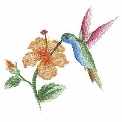 Watercolor Hummingbirds 06(Lg) machine embroidery designs