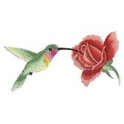 Watercolor Hummingbirds 07(Md) machine embroidery designs
