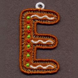 FSL Gingerbread Alphabet 05 machine embroidery designs