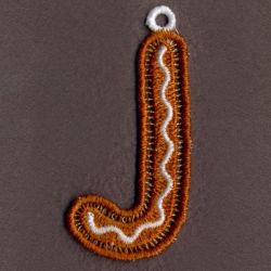 FSL Gingerbread Alphabet 10 machine embroidery designs