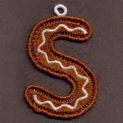 FSL Gingerbread Alphabet 19 machine embroidery designs