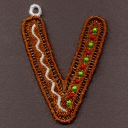 FSL Gingerbread Alphabet 22 machine embroidery designs