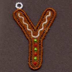 FSL Gingerbread Alphabet 25 machine embroidery designs