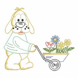 Vintage Gardening Animal 03(Lg) machine embroidery designs