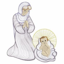 Rippled Nativity 09(Lg) machine embroidery designs