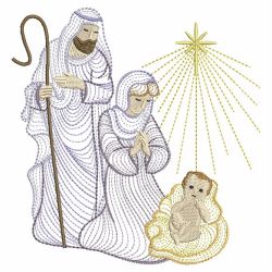 Rippled Nativity 12(Md) machine embroidery designs