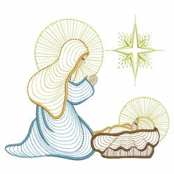 Rippled Nativity 2 04(Lg) machine embroidery designs