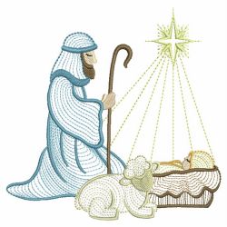 Rippled Nativity 2 05(Sm) machine embroidery designs