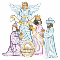 Rippled Nativity 2 10(Sm) machine embroidery designs