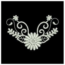 White Work Daisies 2 12 machine embroidery designs