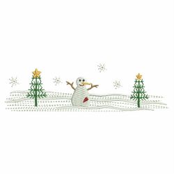 Snowman Border And Corner machine embroidery designs