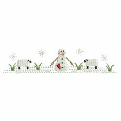 Snowman Border And Corner 04 machine embroidery designs