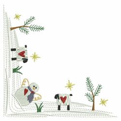 Snowman Border And Corner 10 machine embroidery designs