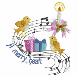 Christmas Singing Birds 09(Lg) machine embroidery designs