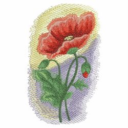 Watercolor Poppies 02(Lg) machine embroidery designs