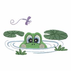 Cute Frog 03 machine embroidery designs