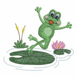 Cute Frog 04 machine embroidery designs