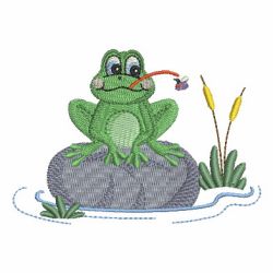Cute Frog 05 machine embroidery designs
