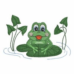 Cute Frog 08 machine embroidery designs