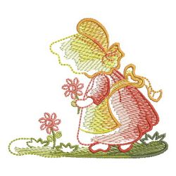 Sketched Sunbonnet Sue 01(Lg) machine embroidery designs