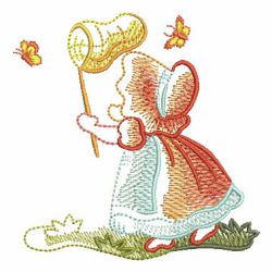 Sketched Sunbonnet Sue 03(Md) machine embroidery designs