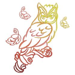 Owl Outline 01(Md) machine embroidery designs