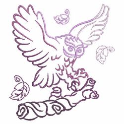 Owl Outline 03(Md) machine embroidery designs