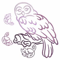 Owl Outline 08(Md) machine embroidery designs