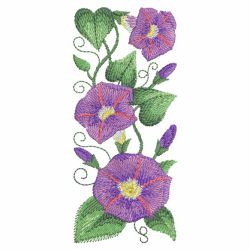 Watercolor Morning Glory 04(Sm) machine embroidery designs