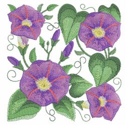 Watercolor Morning Glory 07(Lg) machine embroidery designs