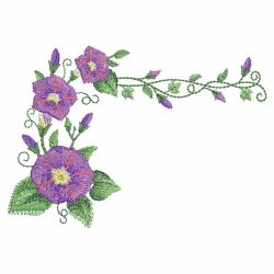 Watercolor Morning Glory 08(Lg) machine embroidery designs