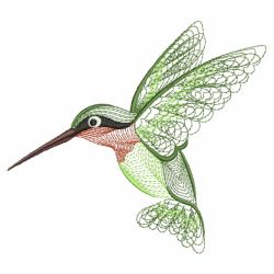 Rippled Hummingbirds 01(Lg) machine embroidery designs