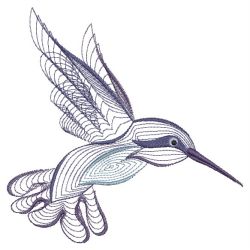 Rippled Hummingbirds 05(Md) machine embroidery designs