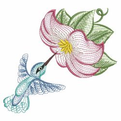 Rippled Hummingbirds 12(Sm) machine embroidery designs