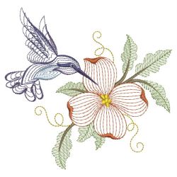 Rippled Hummingbirds 16(Lg) machine embroidery designs