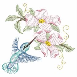 Rippled Hummingbirds 17(Md) machine embroidery designs