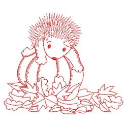 Redwork Hedgehog 2 01(Sm) machine embroidery designs