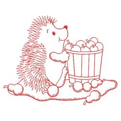 Redwork Hedgehog 2 03(Sm) machine embroidery designs