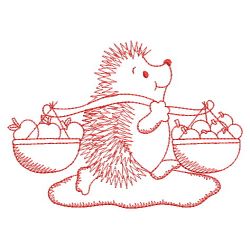 Redwork Hedgehog 2 09(Sm) machine embroidery designs