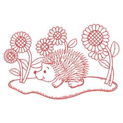 Redwork Hedgehog 2 10(Md) machine embroidery designs