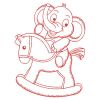 Redwork Baby Elephant 09(Lg)