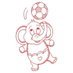 Redwork Baby Elephant 13(Md)