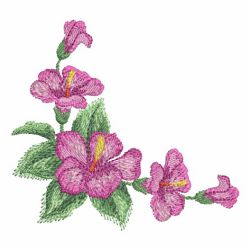 Watercolor Hibiscus 02(Md) machine embroidery designs