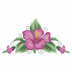 Watercolor Hibiscus 05(Lg) machine embroidery designs