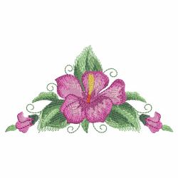 Watercolor Hibiscus 05(Sm) machine embroidery designs