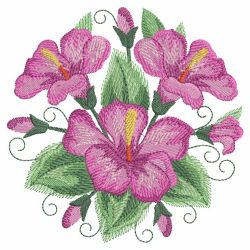 Watercolor Hibiscus 10(Md) machine embroidery designs