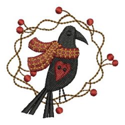 Country Crows 2 04 machine embroidery designs
