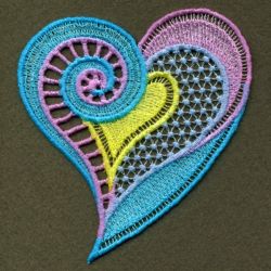FSL Neon Hearts 08 machine embroidery designs