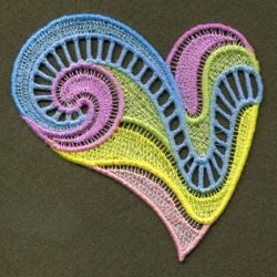 FSL Neon Hearts 10 machine embroidery designs